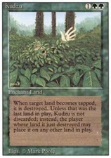 1x Kudzu Heavy Play, English 3rd Edition Revised MTG Magic