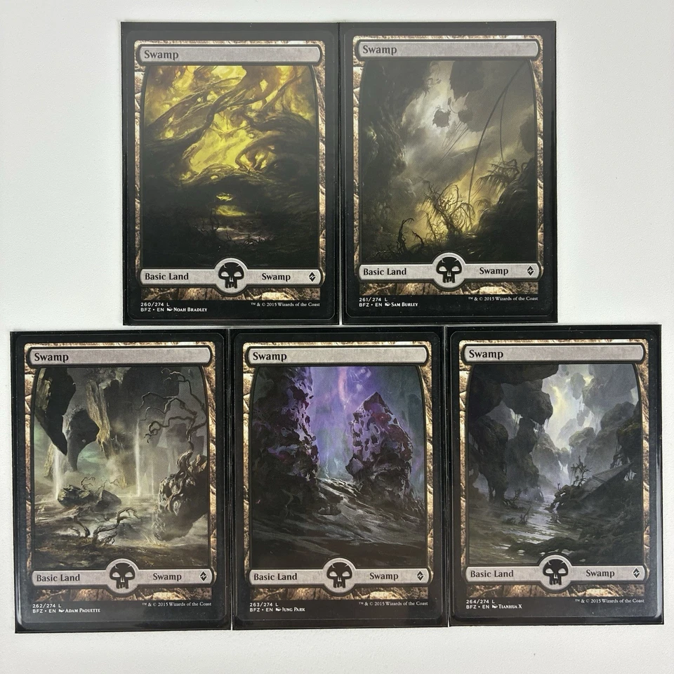 Complete Set - Battle for Zendikar BFZ Full Art Basic Land (Set of 25) - Image 4 of 4