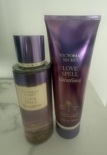 Victoria's Secret Love Spell Vacation Fragrance Mist  Lotion 2 Pc Set NEW