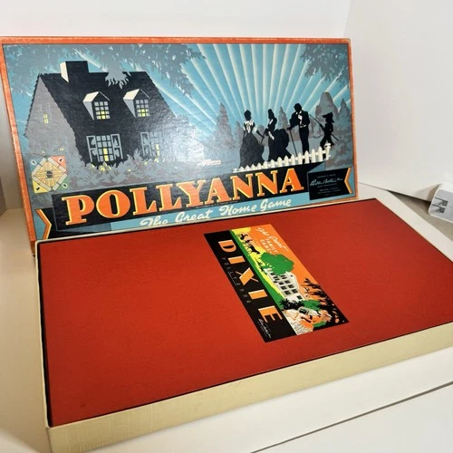 Vintage 1950s Pollyanna Dixie Board Game Parker Brothers Complete In Box