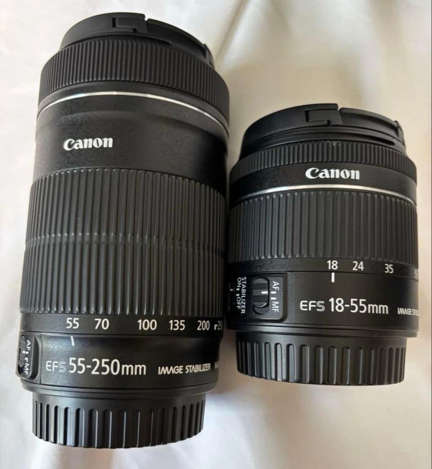 Canon EOS Kiss X10 DSLR Camera Double Zoom Kit 200D SL3 Used - Image 4 of 4