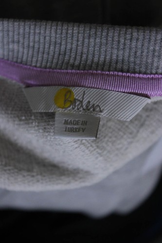 Boden Girls Cotton Round Neck Long Sleeve Pullover Shift Dress Gray Size 8R - Picture 4 of 6