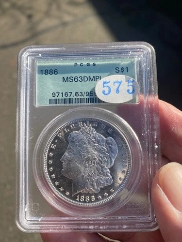 1886 Morgan Dollar PCGS MS63 DMPL **SEE VIDEO** Gorgeous Deep Mirror Proof-Like