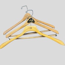 Vintage Wooden Suit Hanger Lot of 3 - Setwell, Standard Sportswear, Personalized