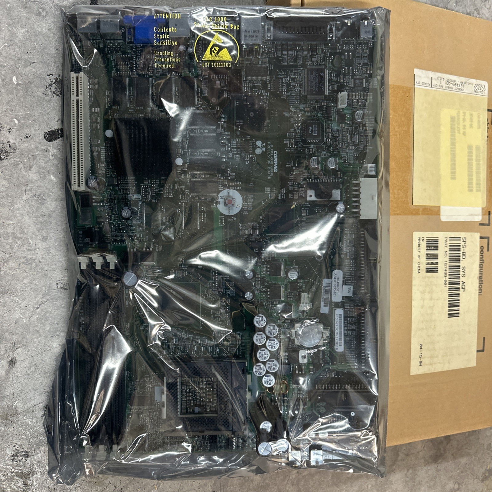 HP/COMPAQ 187499-001 SOCKET 370 3x SDRAM PCI ORIGINAL MAINBOARD NEW