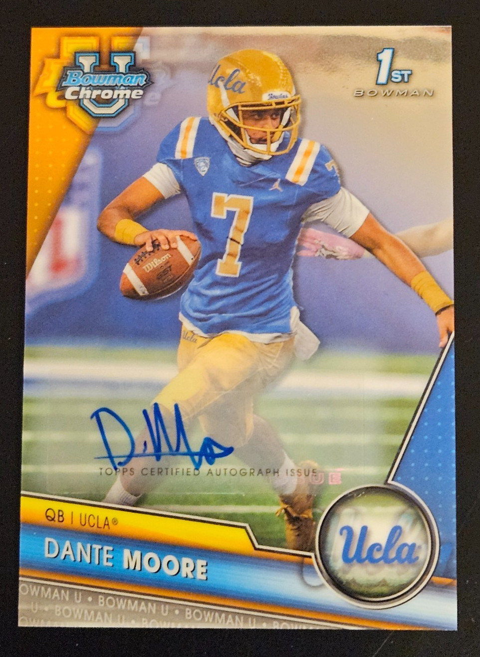 Dante Moore UCLA Bruins 2023 Bowman University Chrome 1st Autograph!!!