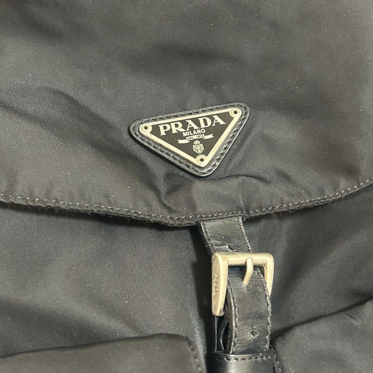 PRADA nylon backpack triangular logo From Japan - image 2