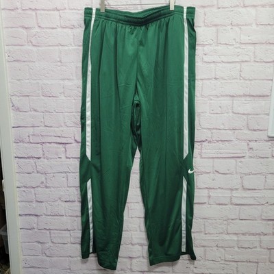 Nike Green Striped Track Pants Men 4X Big & Tall Wide Leg Gym Sports Streetwear