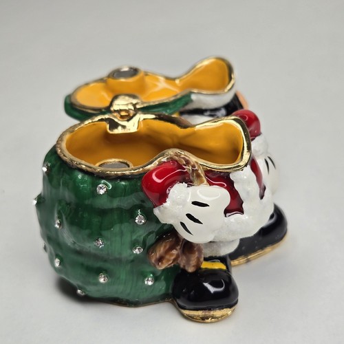 DEPT 56 Walt Disney Showcase Bejeweled Collection Weihnachten 3" Santa Mickey Box - Bild 10 von 16
