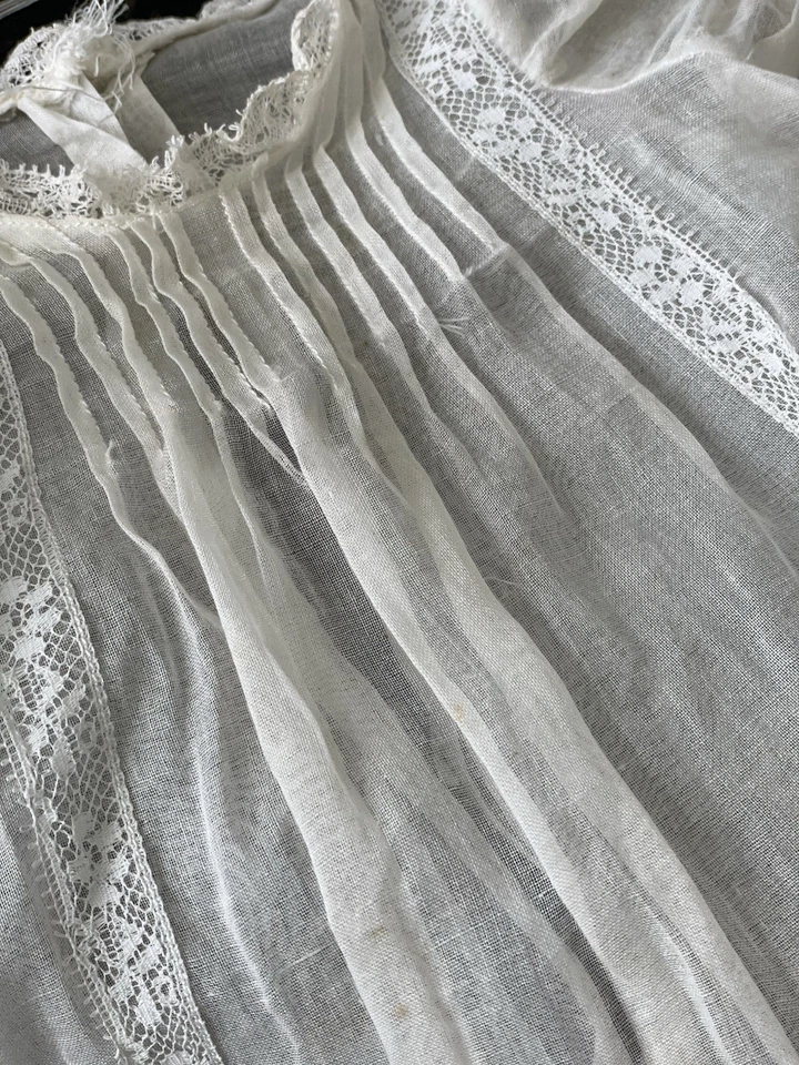 Antiguo vestido de seda bebé 1920 buenas condiciones 1-2 años Foto 4 de 4