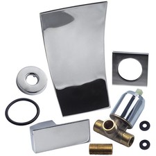 Bathroom Basin Sink Faucet Single Handle Wall Mount Mixer Tap Waterfall