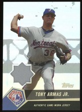 TONY ARMAS JR 2004 Topps Clubhouse Collection GAME USED JERSEY Relic Black /25