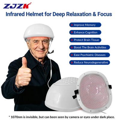 1070nm Brain Helmet Parkinson Physiotherapy Treatment PBM Infrared Light Therapy