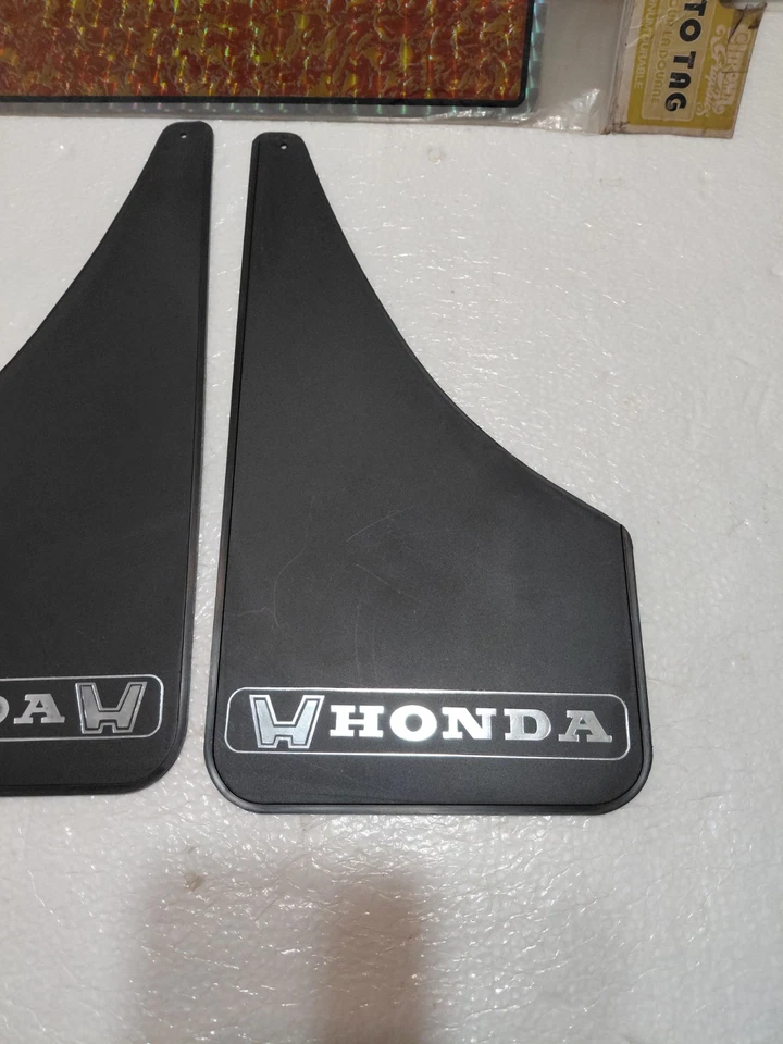РЕДКАЯ 1980-Х ВИНТАЖНЫЙ НОВЫЙ HONDA БРЫЗГОВИКИ ПАРА И ПРИЗМАТИЧЕСКИЙ НОМЕРНОЙ ЗНАК - Изображение 2 из 4
