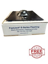 18x FastJack E-Series Flashing Black Aluminum Flashing For Solar Box Of 18
