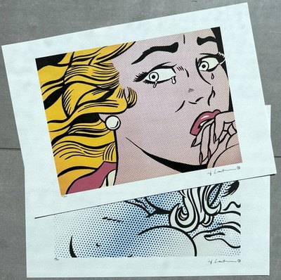 Nach Roy Lichtenstein: Crying Girl und Seductive Girl (2 Drucke)