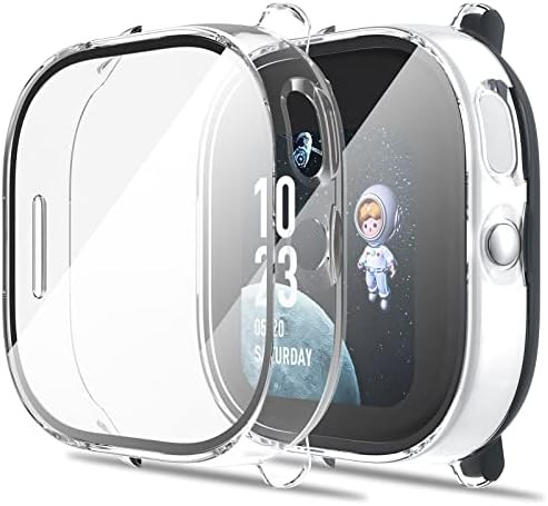 Case for Gizmo Watch Disney Edition Screen Protector, Tempered Glass 360 Full Bo