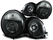 Angel Eyes Scheinwerfer Set f&uuml;r Mercedes E-Klasse W210 BJ 95-05/99 Klar/Schwarz