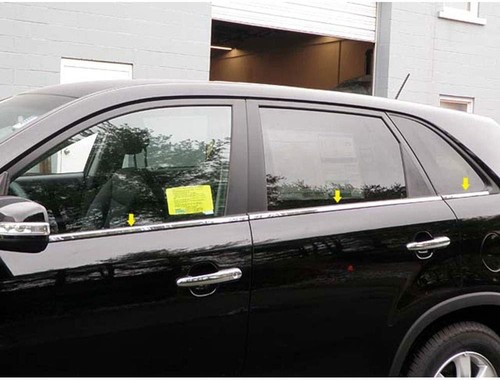 Kia Forte Sedan chrome window sill molding trim accessories Kia Forte Sedan chrome window sill molding trim accessories
