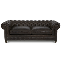 Chesterfield Sofa Couch Polster Stoff Leder Couchen Antik Stil Garnitur 3 Sitzer