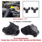 1.7" Black Short Handlebar Risers For Harley Heritage Softail FLSTC Low Rider