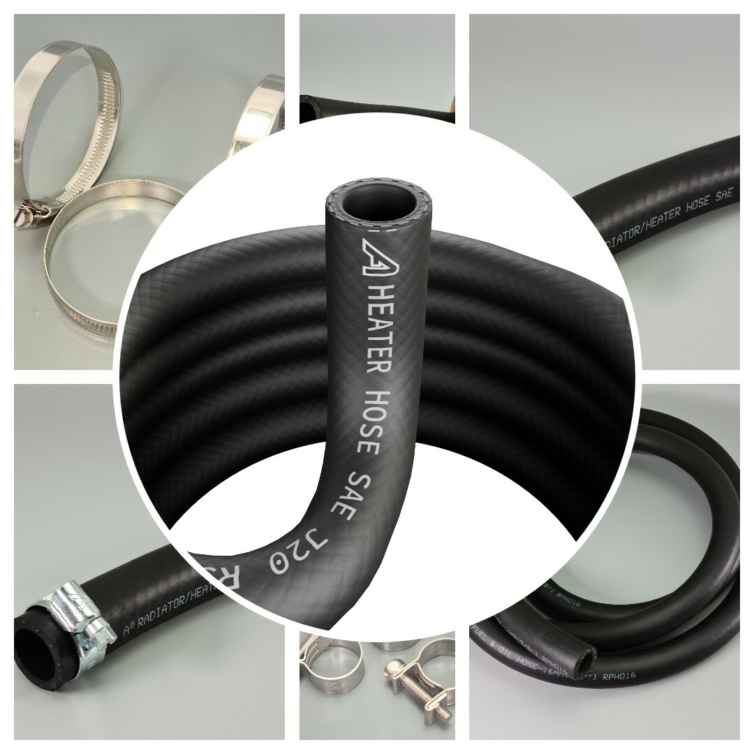 Flexible Rubber Car Heater Radiator Coolant Hose Engine Water Pipe Optional  Clip | eBay
