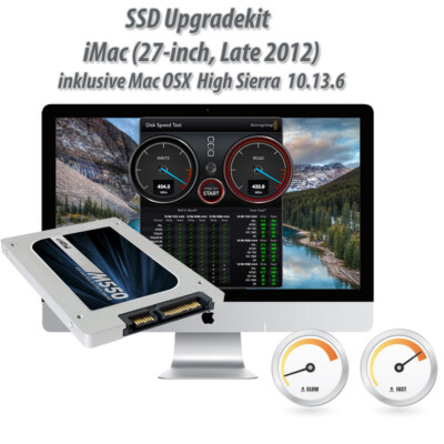 2TB SSD Upgradekit iMac (27'' Late 2012) 13,2 A1419 Mac OSX 10.13.6 und Werkzeug