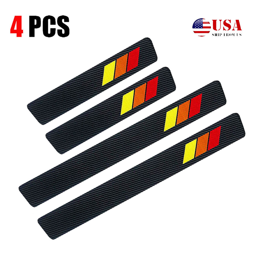 Tri-Color Yellow Door Sill Protector for Toyota Tacoma 4X
