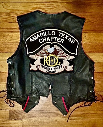Harley Owners Group His And Hers Genuine Leather Vests (EX COND) Amarillo TX - Picture 4 of 13