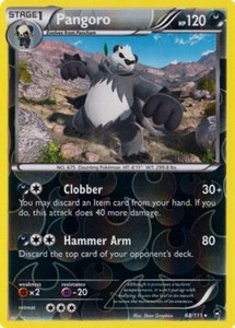 Pangoro 68/111 Reverse Holo Furious Fists Pokemon Card NM