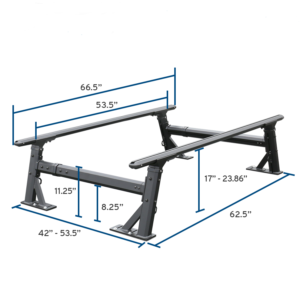 Fit Chevy Colorado Bed Ladder Rack Height Adjustable Heavy Duty Utility ...
