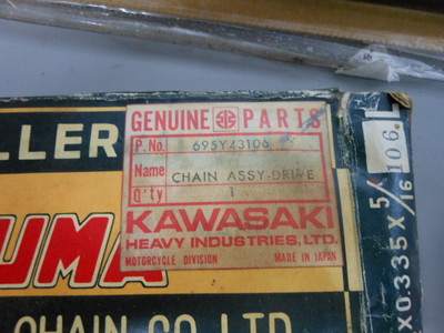 NOS Kawasaki Chain Drive Assembly EK428 695Y43106 | eBay