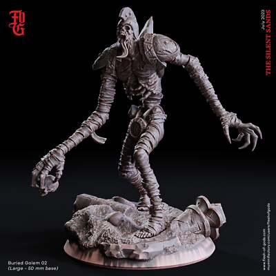 Buried Golem 2 - The Silent Sands - Flesh of Gods - Wargaming D&D DnD