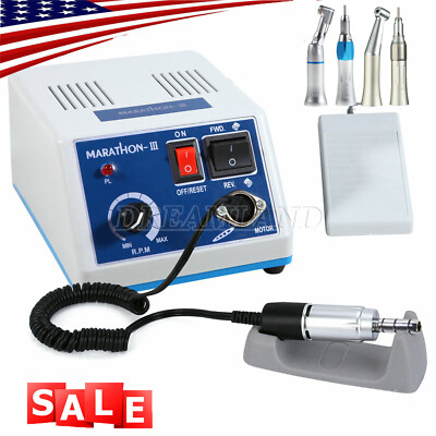 Dental Lab Marathon Electric Micromotor Contra Angle/Straight Handpiece Polisher