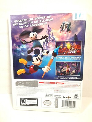 Disney Epic Mickey 2 The Power of Two Nintendo Wii Game Completed