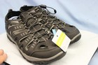 Eddie Bauer Eastport Fisherman Water Sandal Shoes Black Size 9M Bungee Laces New