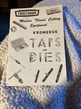 Sears and Roebuck-Craftsman Modern Thread Cutting Equipment Taps And Dies-Guide