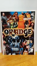 ORANGE GUITAR AMPS  ARTIST ENDORSEE GUITAR PRINT AD 11 X 8.5