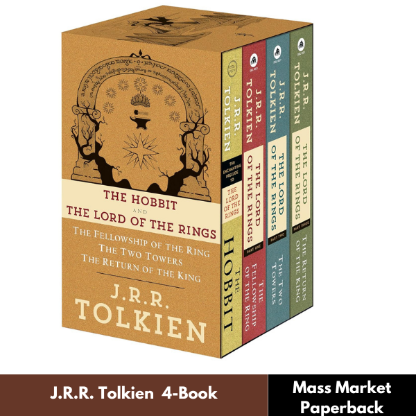 The Hobbit And The Lord Of The Rings 4 Book Boxed Set By JRR Tolkien NEW Paprbck