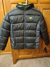 Children's Hawke Co Navy Black Pro Series Hooded Puffer Jacket Size 18/20