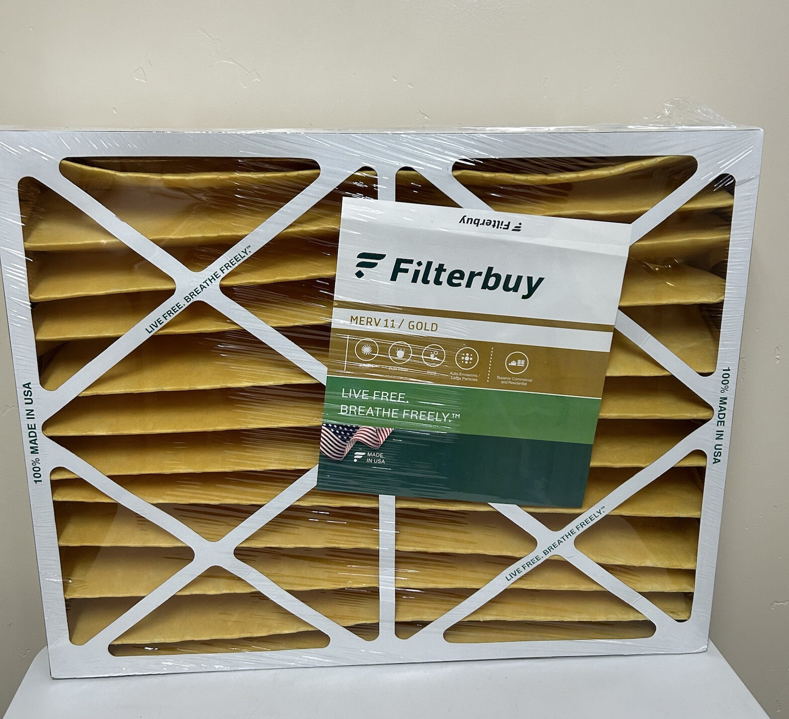 Filterbuy 20x25x4 Pleated Air Filters, Replacement for HVAC AC Furnace