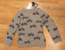 Chaser Sweatshirt Boy's Motorcycles Heather Grey Size 14 NWT