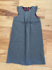 Lands' End Girls Gray Sleeveless Jumper Dress Size 14