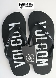 volcom black flip flops