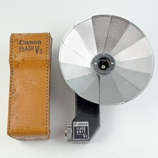 Canon Flash Unit V2 for Canon Model 7 Rangefinder Film Camera  Leather Case