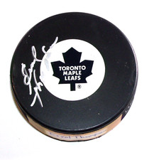 Errol Thompson Toronto Maple Leafs Autographed Hockey Puck  A3427