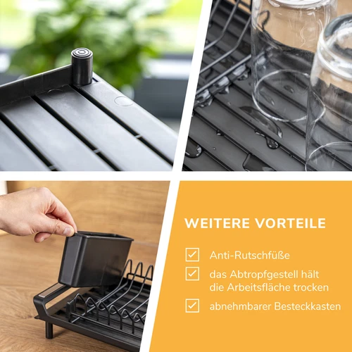 Abtropfgestell Abtropfgitter Abtropfständer Geschirrständer Geschirrabtropfkorb - Bild 6 von 15