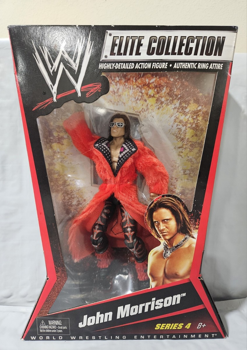 WWE Elite Series 4 John Morrison With Red Coat Action Figure WWE Elite Series 4 John Morrison With Red Coat Action Figure