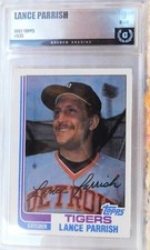 Lance Parrish #535 - Golden Grading 9 Mint - 1982 Topps - Detroit Tigers