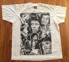 vintage 90's JIMI HENDRIX t-shirt rock experience vtg tee XL fotl TEE
